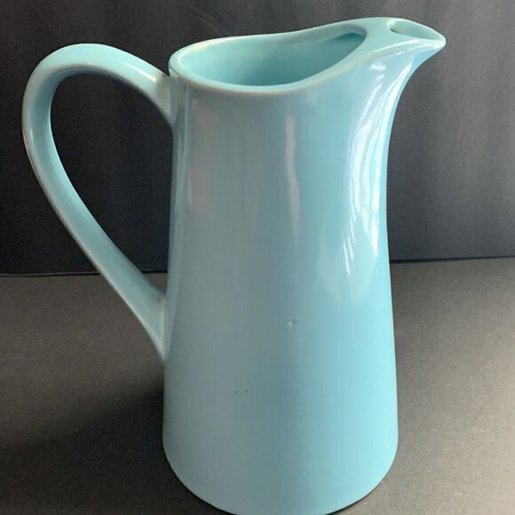USA Vintage Robin Egg Blue Vintage Pitcher - Picture 5 of 9